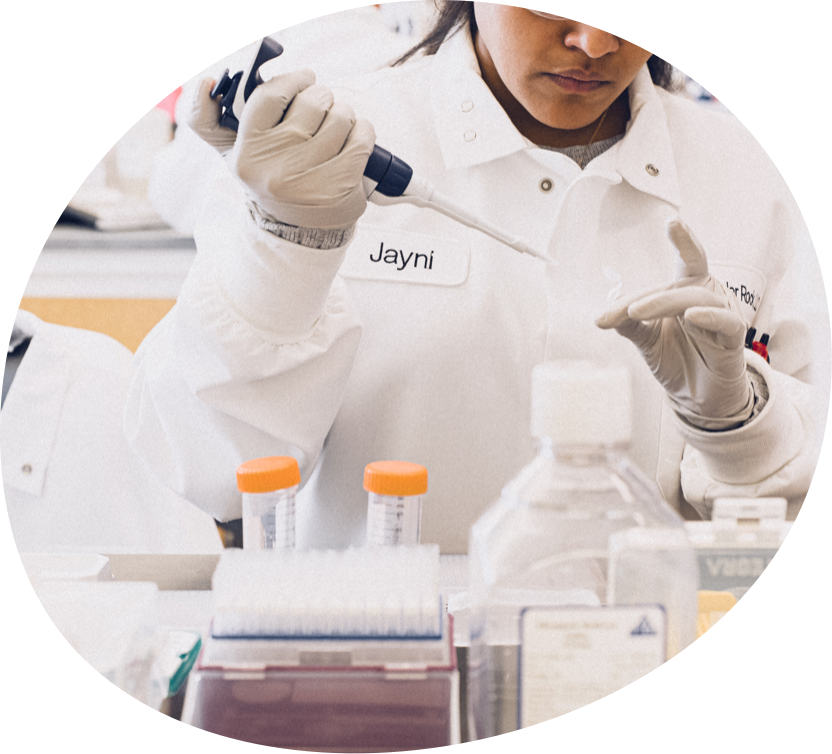 Indian female scientist working in a lab